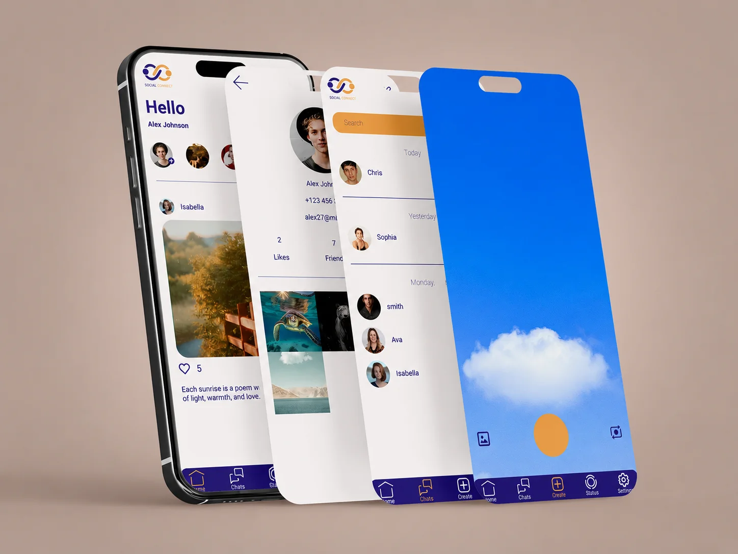 Social Connect App UI/UX Case Study by Zeeshan Ahmed